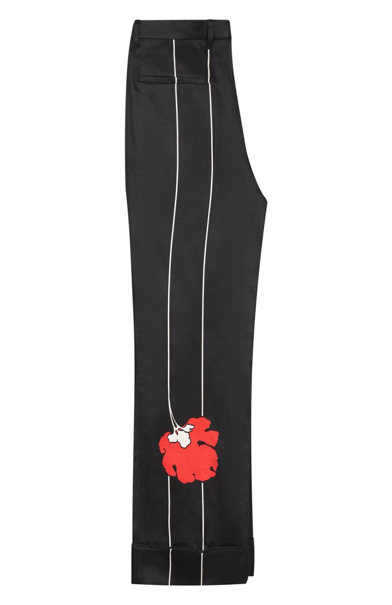 Шелковые брюки PRADA, арт. P205E-1XZ0-F0N98-202, фото 2