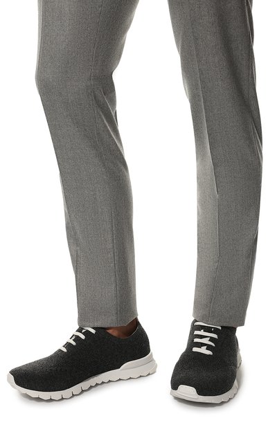 Текстильные кроссовки KITON, арт. USSCLAWN00848, фото 3