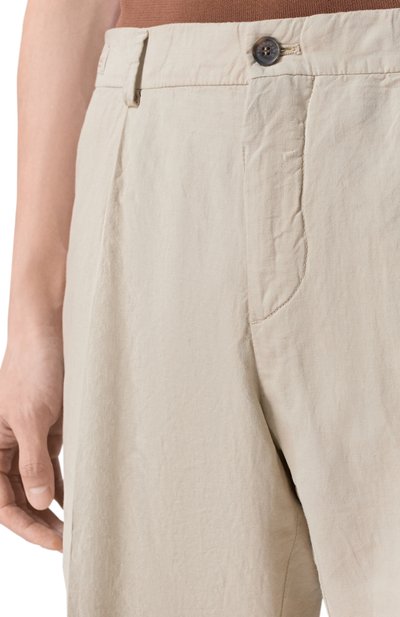 Шорты из хлопка и льна PAUL&SHARK, арт. 25414034, фото 5