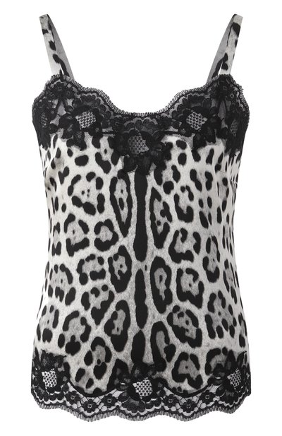 Женская топ из шелка и хлопка DOLCE & GABBANA, арт. 07A00T/0N021