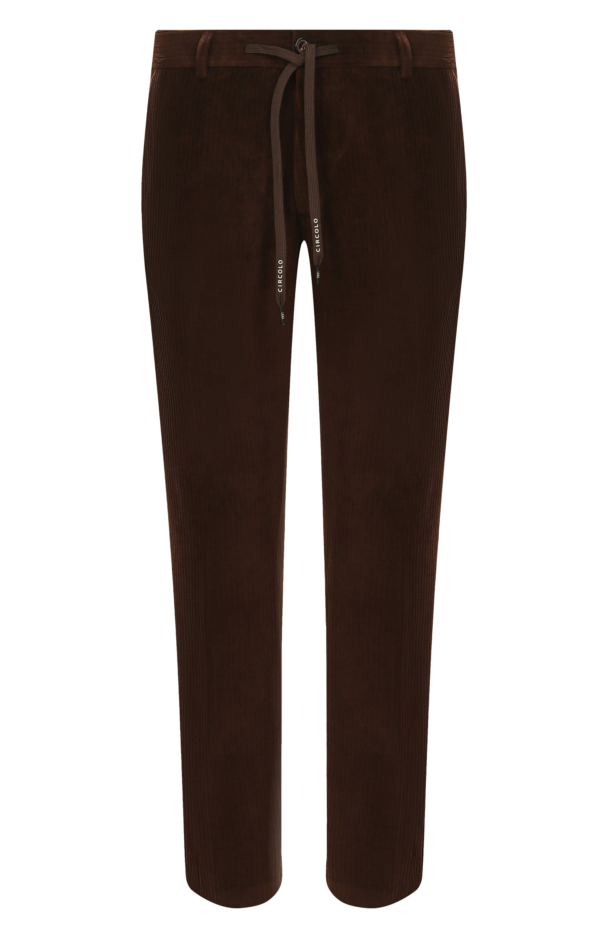 Вельветовые брюки CIRCOLO 1901 темно-коричневого цвета по цене 34350 руб., арт. CN4964, фото 1 Вельветовые брюки CIRCOLO 1901, арт. CN4964, фото 1