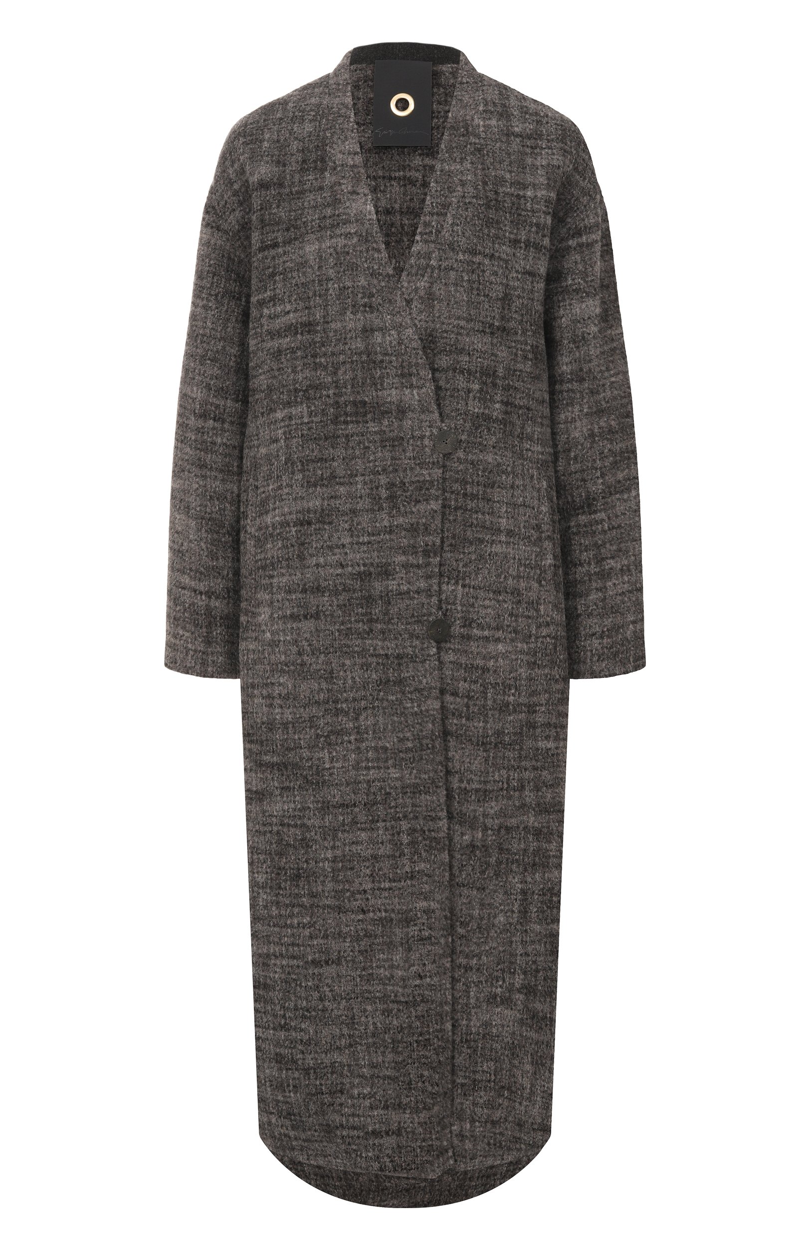 Шерстяное пальто GIORGIO ARMANI серого цвета по цене 644500 руб., арт. GW003531/TE23042, фото 1 Шерстяное пальто GIORGIO ARMANI, арт. GW003531/TE23042, фото 1
