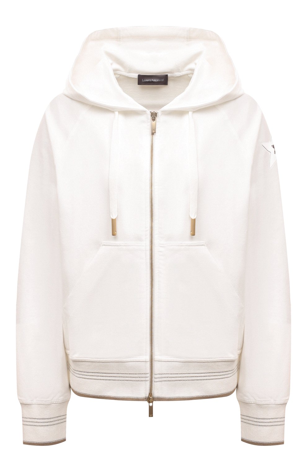 Хлопковая толстовка LORENA ANTONIAZZI, арт. FE06AE/9999, фото 1