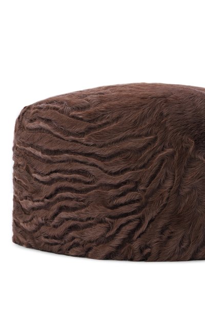 Шапка-таблетка джеки из каракульчи FURLAND коричневого цвета по цене 96000 руб., арт. 0132007810094200000, фото 3 Шапка-таблетка джеки из каракульчи FURLAND, арт. 0132007810094200000, фото 3