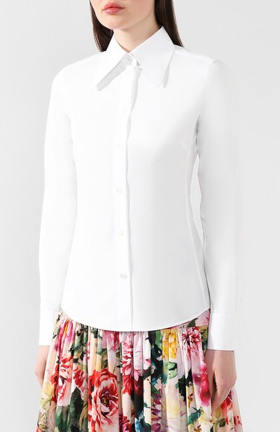 Хлопковая блузка DOLCE & GABBANA, арт. F5J50T/FUEAJ, фото 3