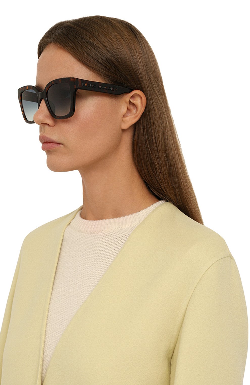 Солнцезащитные очки MARC JACOBS (THE) коричневого цвета по цене 17950 руб., арт. MARC 658 086, фото 2 Солнцезащитные очки MARC JACOBS (THE), арт. MARC 658 086, фото 2