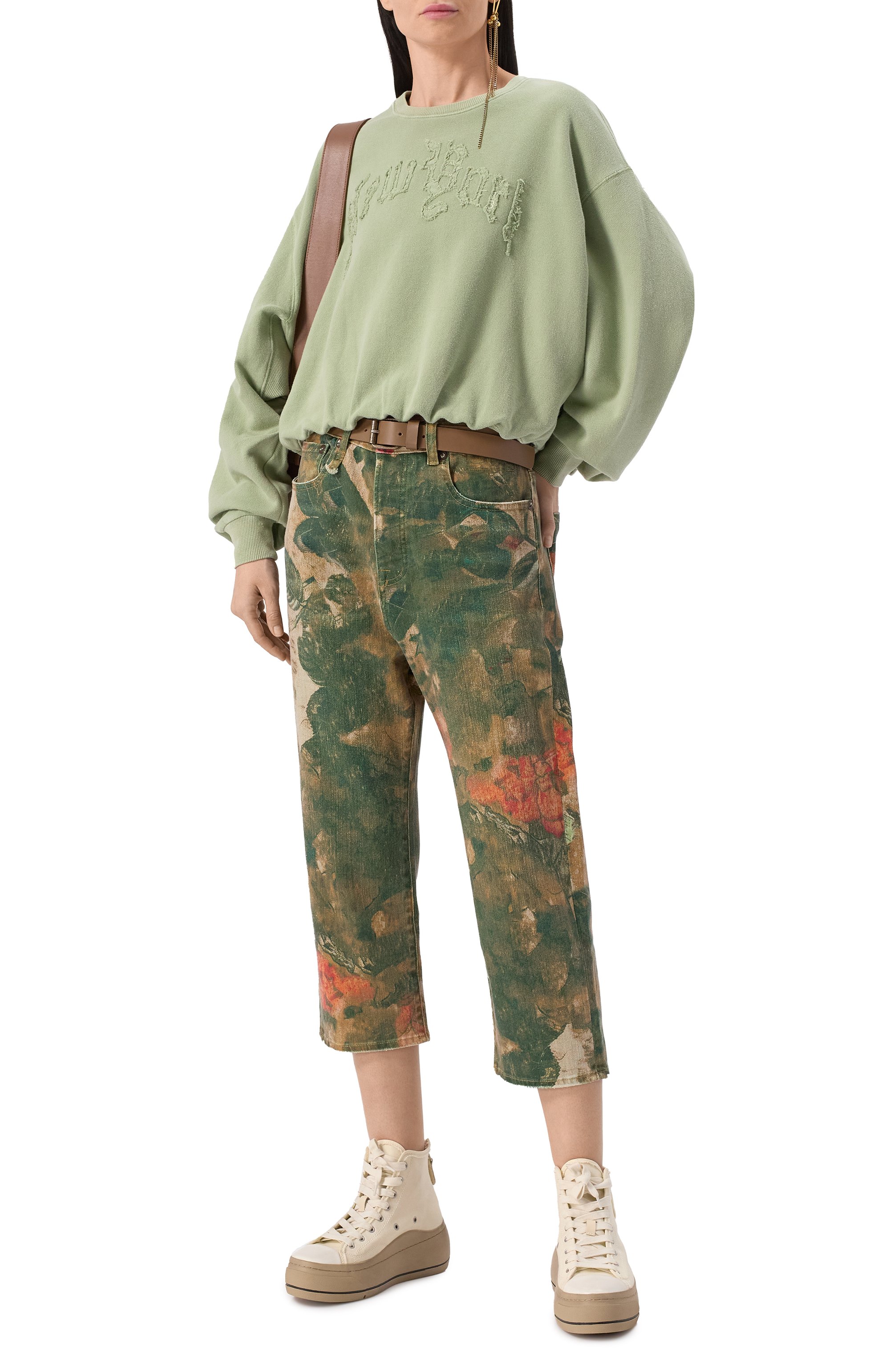 Хлопковый свитшот R13, арт. R13WK260-001TT, фото 2