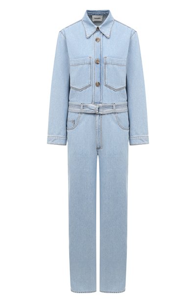 Женский джинсовый комбинезон NANUSHKA, арт. LENN0N_LIGHT BLUE_TWILL DENIM