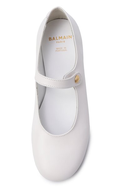 Кожаные балетки BALMAIN, арт. BY0A16, фото 4