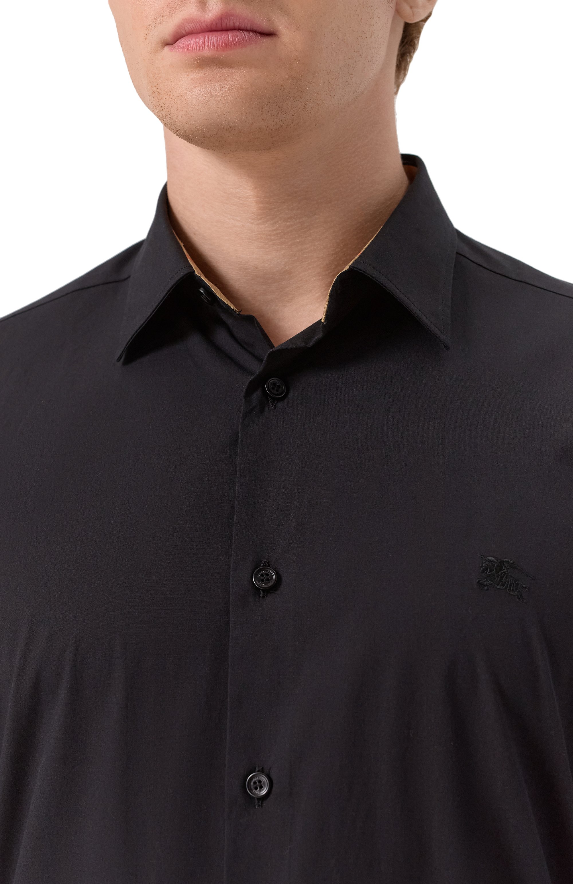 Хлопковая рубашка BURBERRY, арт. 8071799, фото 5