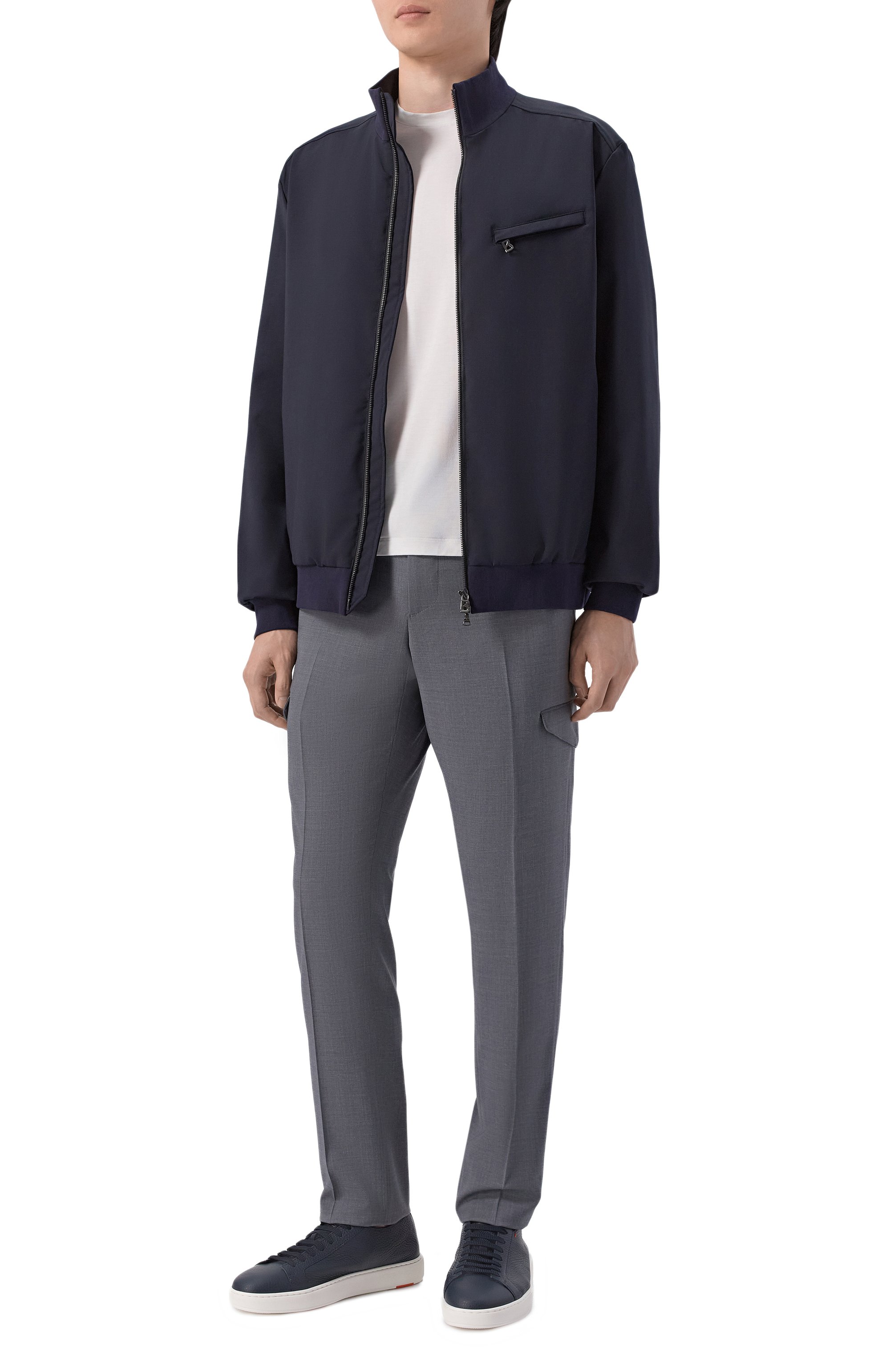 Шерстяной бомбер BOGNER темно-синего цвета по цене 73000 руб., арт. 38781096, фото 2 Шерстяной бомбер BOGNER, арт. 38781096, фото 2