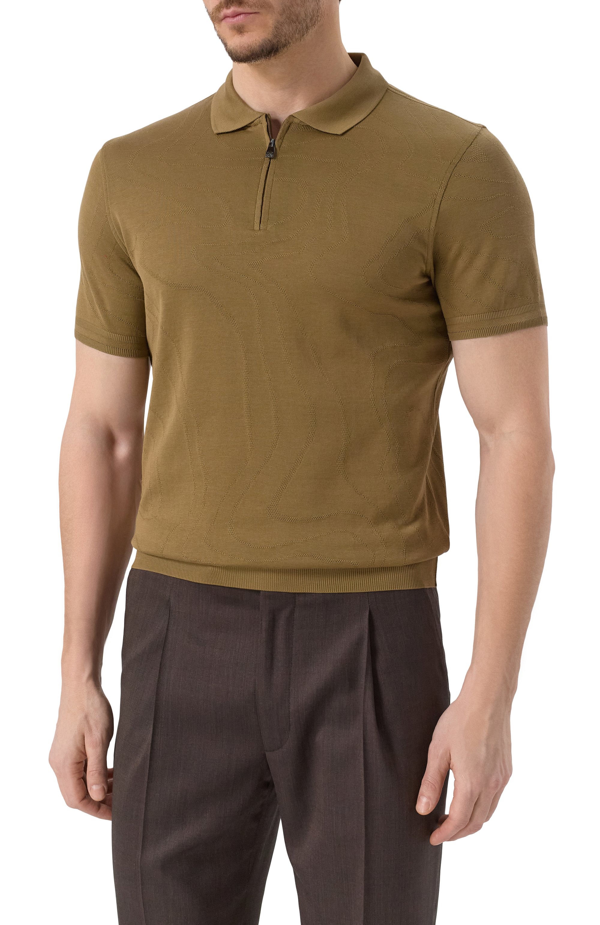 Хлопковое поло CORNELIANI, арт. 25G520-2525009, фото 3