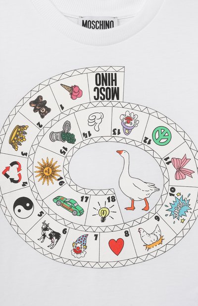Хлопковая футболка MOSCHINO, арт. HYM058/LAA02_001, фото 3