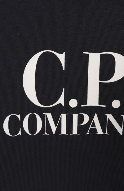 Хлопковый свитшот C.P. COMPANY темно-синего цвета по цене 16650 руб., арт. CUF019/LCA76/4-8, фото 3 Хлопковый свитшот C.P. COMPANY, арт. CUF019/LCA76/4-8, фото 3