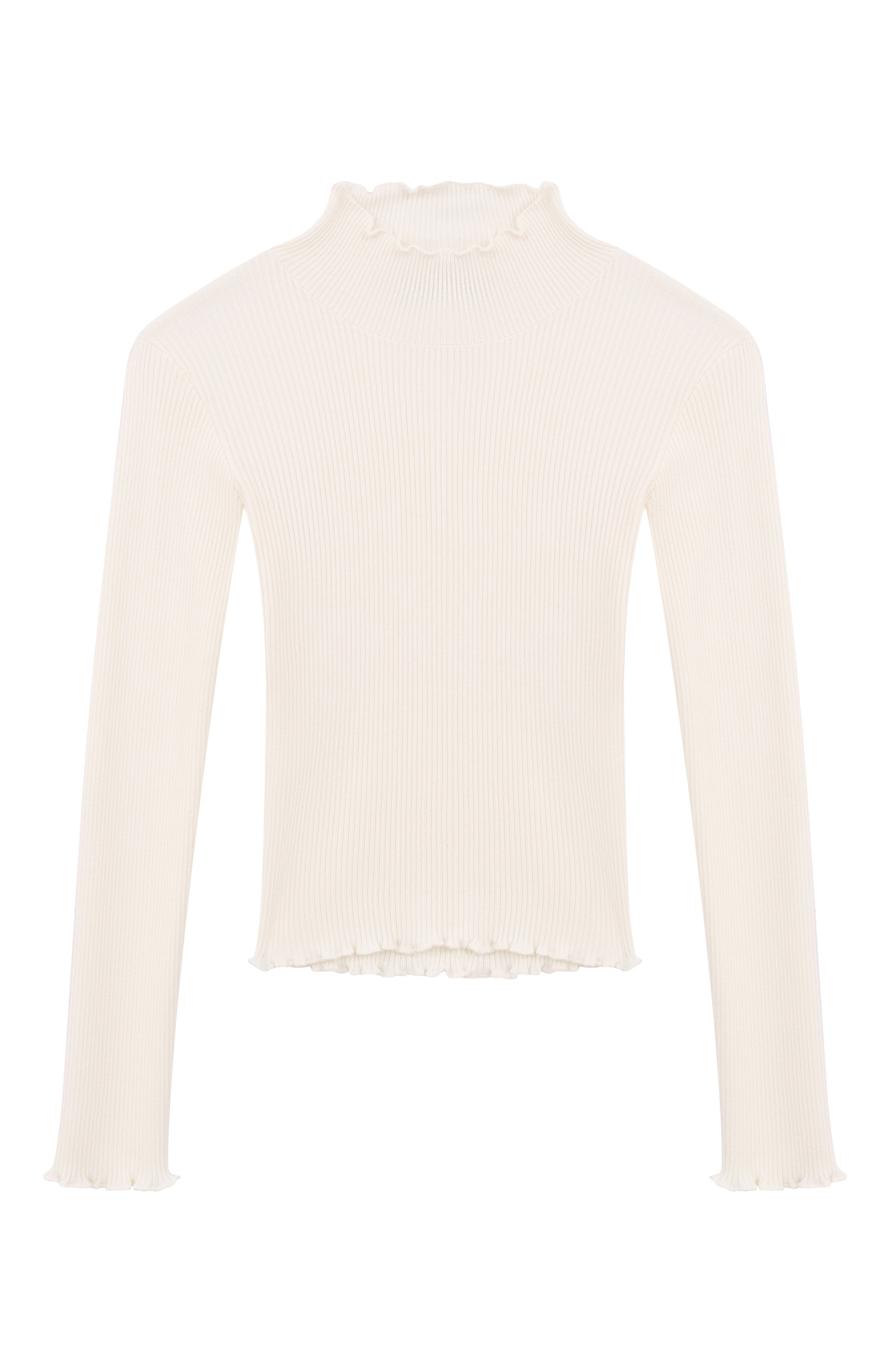 Водолазка из вискозы ERMANNO SCERVINO кремового цвета по цене 14500 руб., арт. SFMA036C, фото 1 Водолазка из вискозы ERMANNO SCERVINO, арт. SFMA036C, фото 1