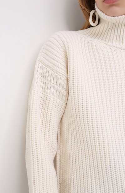 Шерстяной свитер MARNI белого цвета по цене 56100 руб., арт. DVMD0097Q0/FH573, фото 5 Шерстяной свитер MARNI, арт. DVMD0097Q0/FH573, фото 5