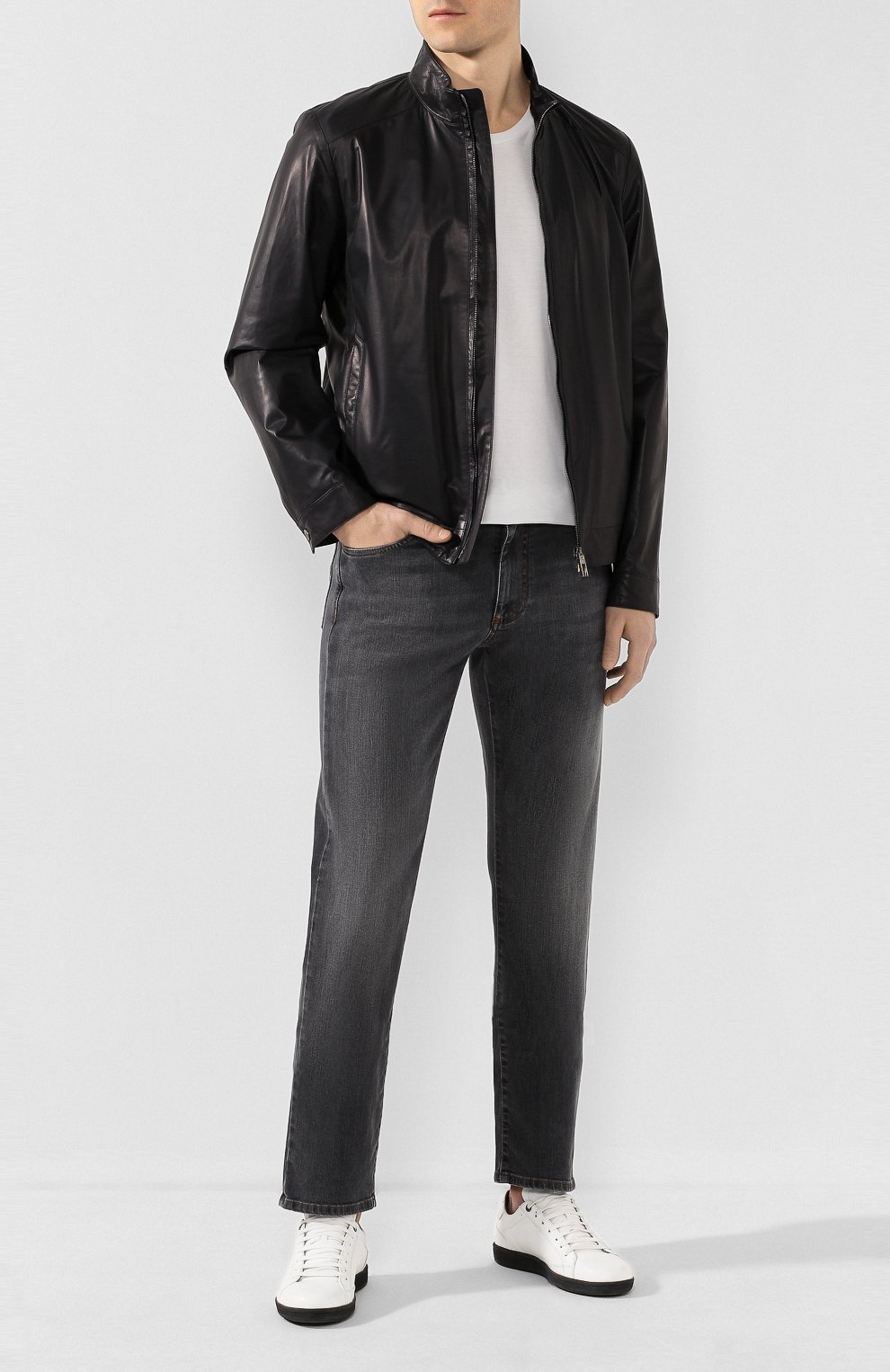 Джинсы CANALI серого цвета по цене 39950 руб., арт. 91700/PD00003, фото 2 Джинсы CANALI, арт. 91700/PD00003, фото 2