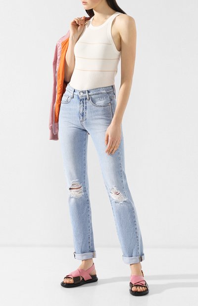 Топ из смеси шелка и кашемира PROENZA SCHOULER белого цвета по цене 37600 руб., арт. R1917174-KS038, фото 2 Топ из смеси шелка и кашемира PROENZA SCHOULER, арт. R1917174-KS038, фото 2