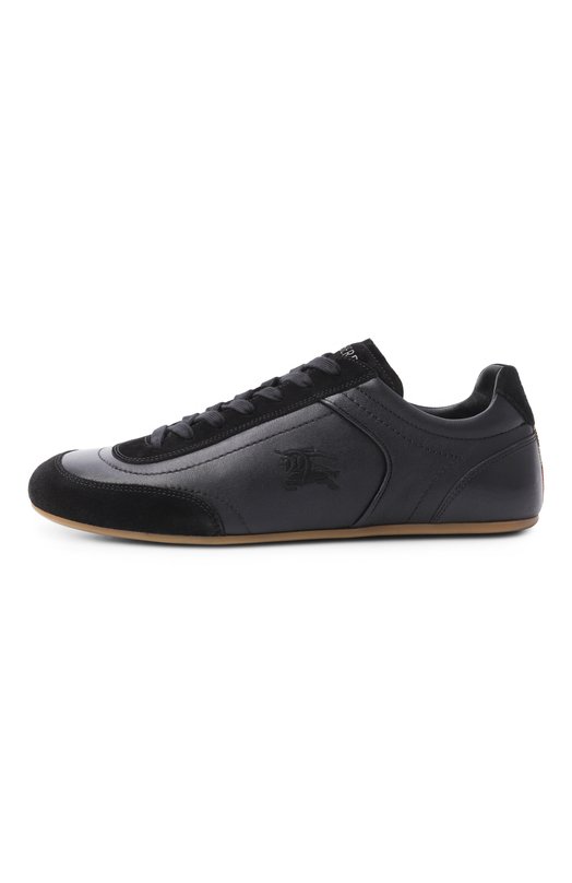 Кожаные кеды Knight Burberry 8126282 Чёрный  8126282 Фото 3