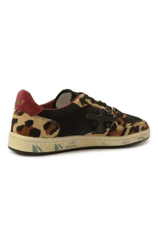 Кожаные кеды Bskt Clay Premiata BSKTCLAD/VAR 7665 Леопардовый  BSKTCLAD/VAR 7665 Фото 5