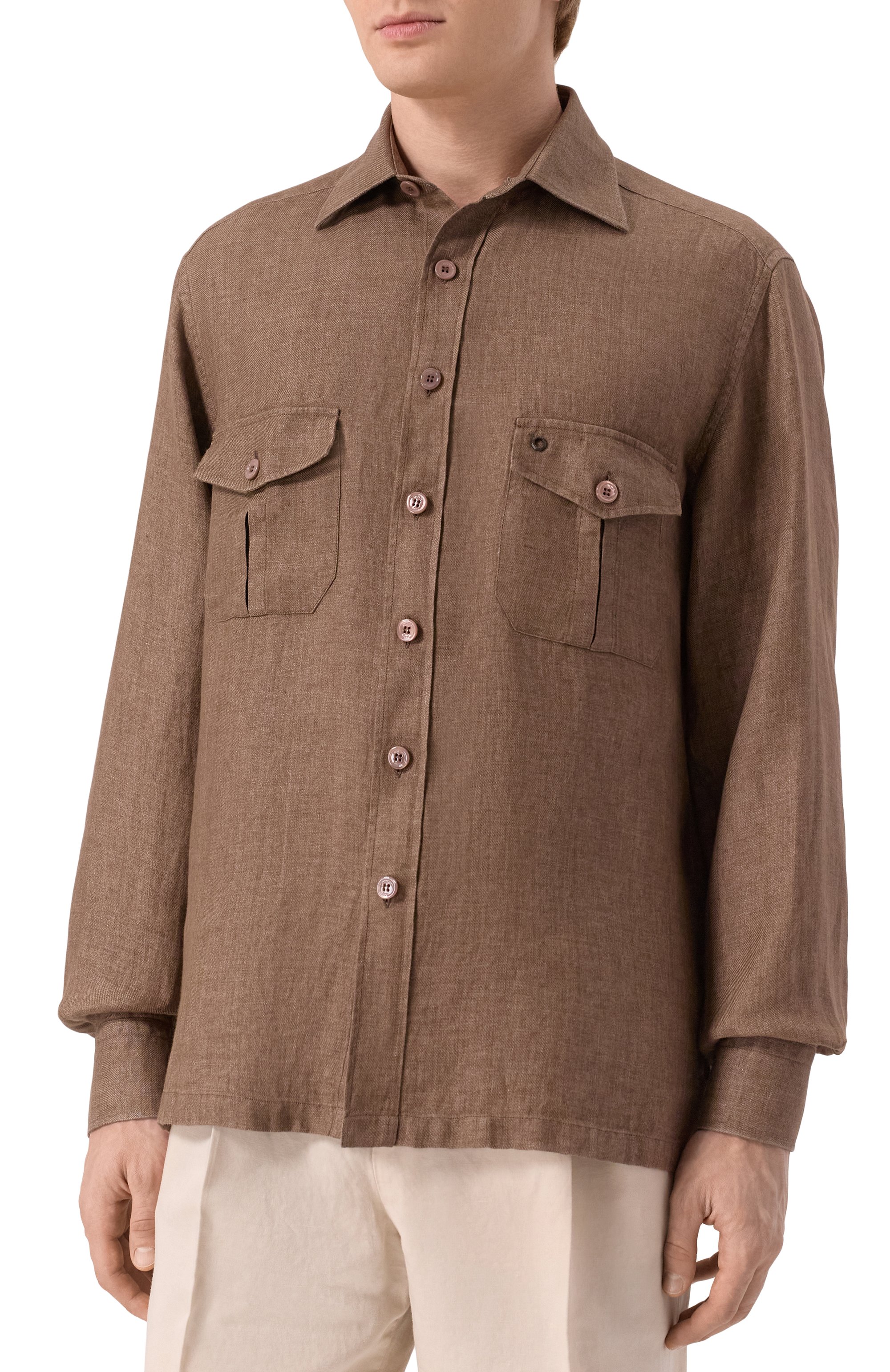 Льняная рубашка STEFANO RICCI, арт. SP007711/BX2930, фото 3