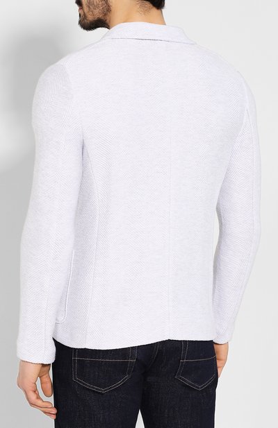 Хлопковый пиджак ELEVENTY PLATINUM сиреневого цвета по цене 58650 руб., арт. A76MAGA68 MAG0A065, фото 4 Хлопковый пиджак ELEVENTY PLATINUM, арт. A76MAGA68 MAG0A065, фото 4