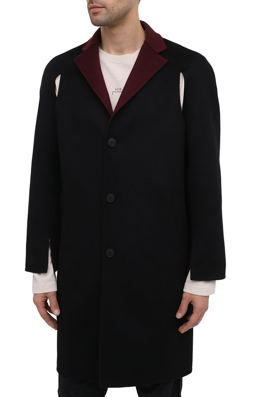 Шерстяное пальто A-COLD-WALL Чёрный, фото 3