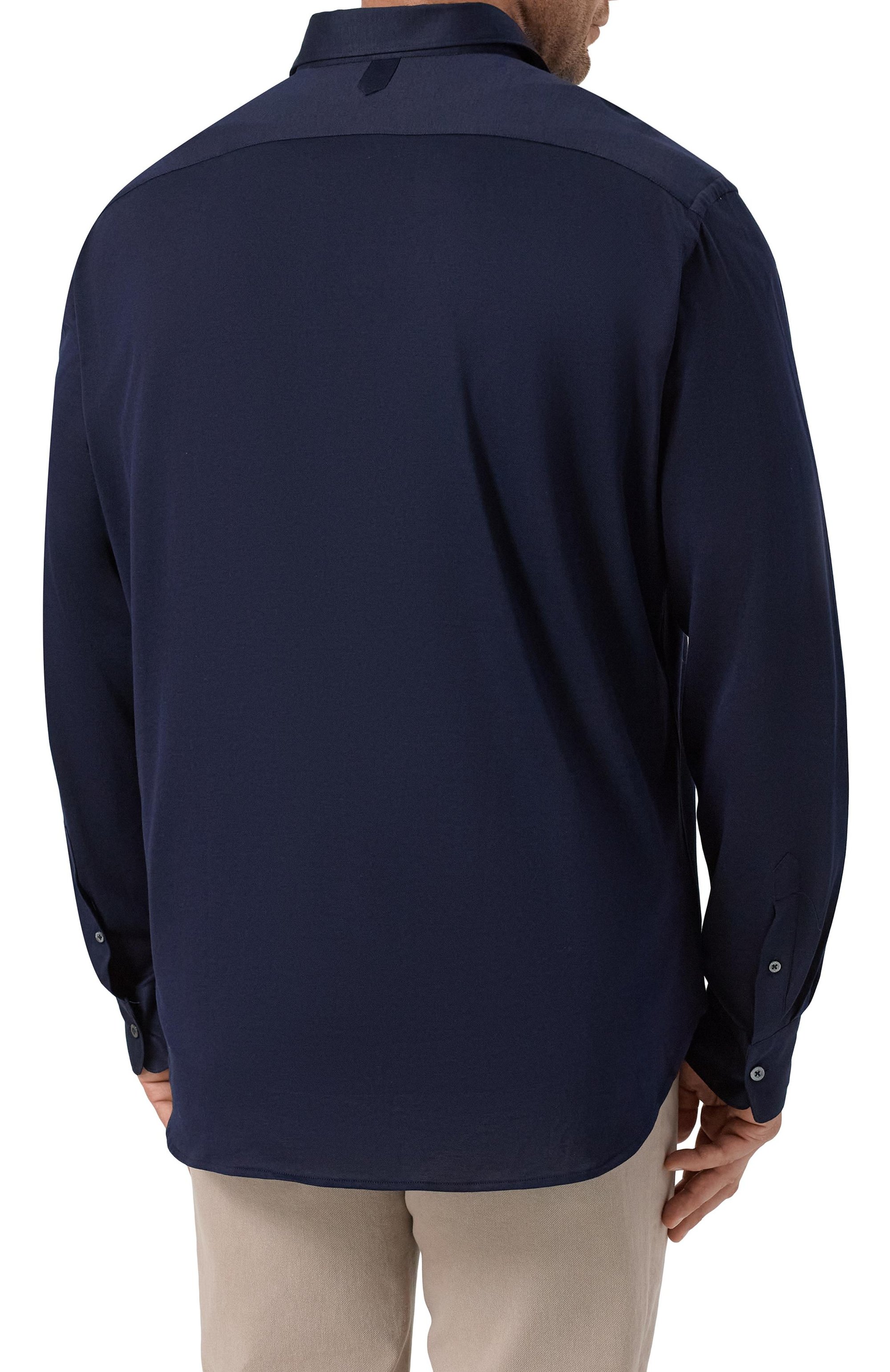 Рубашка из хлопка и лиоцелла CANALI, арт. CSL70B1B/GN03485, фото 4