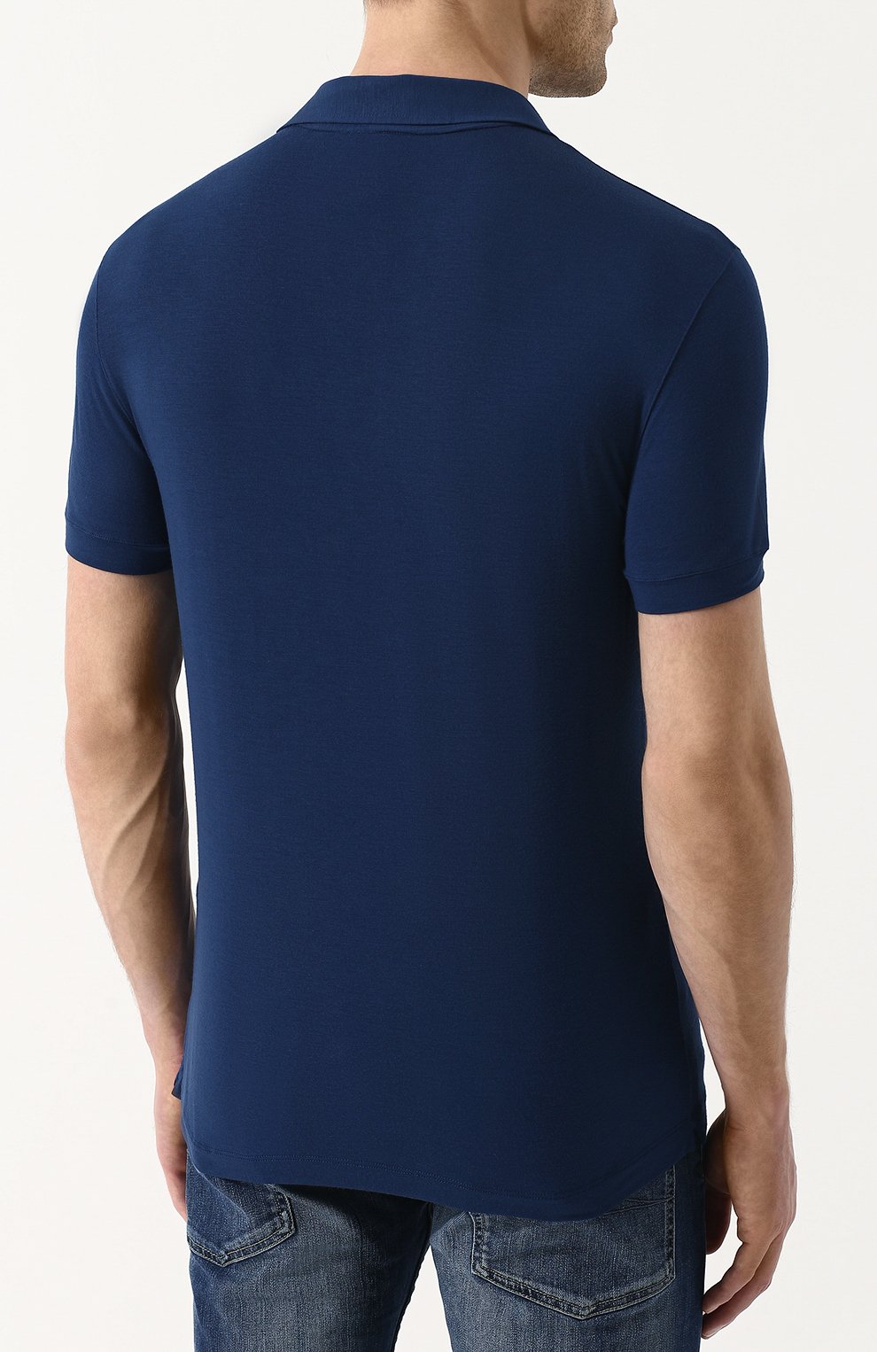 Поло из вискозы с короткими рукавами GIORGIO ARMANI, арт. 3ZSF51/SJP4Z, фото 4