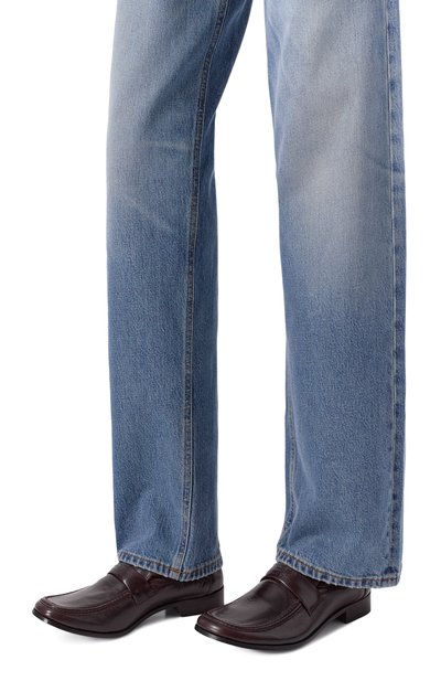 Женские кожаные лоферы swing-toe MM6, арт. S66WR0034/P7560