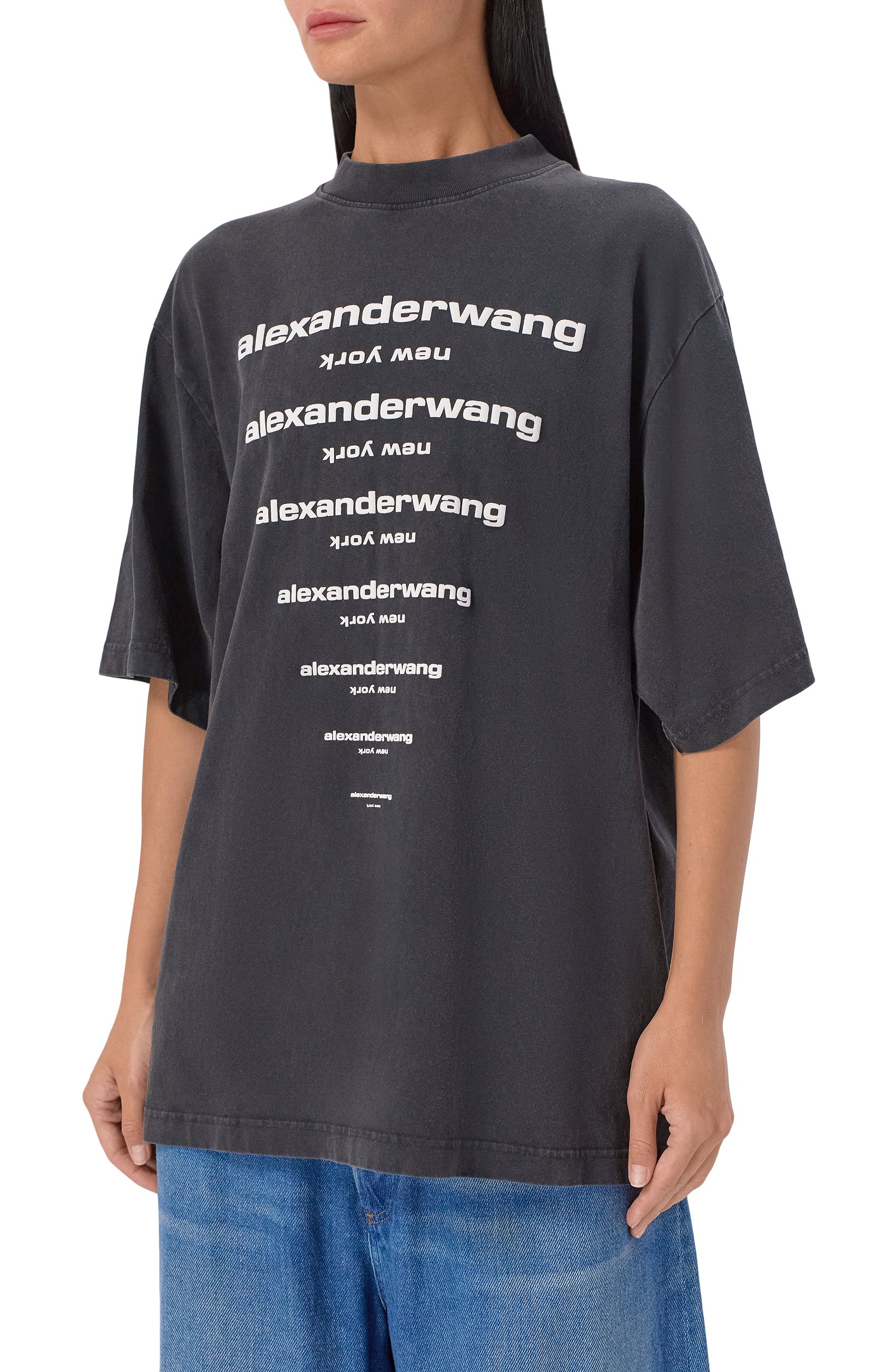 Хлопковая футболка ALEXANDER WANG, арт. UCC3261924, фото 3