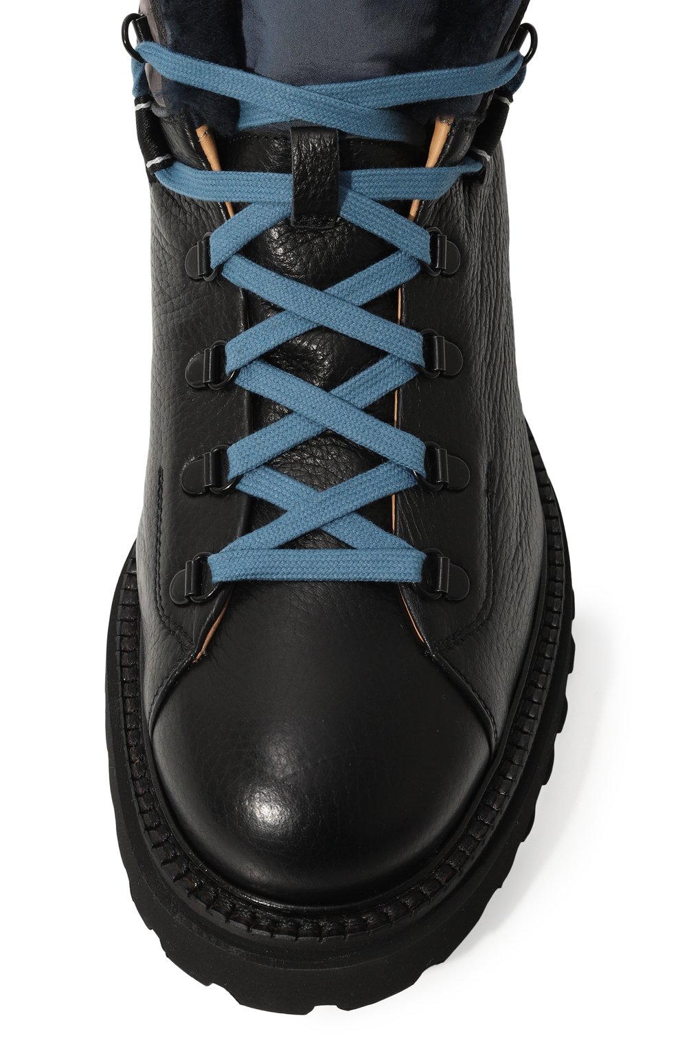 Кожаные хайкеры CAMERLENGO, арт. 16387/NER0/BLU, фото 6