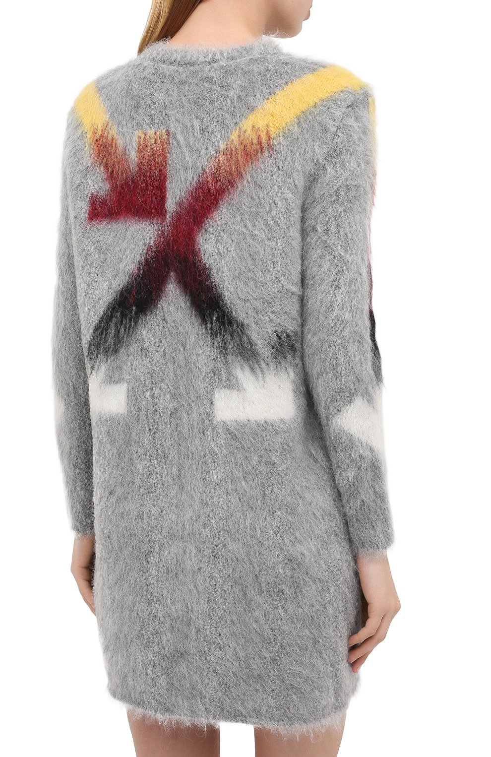 Платье OFF-WHITE серого цвета по цене 79950 руб., арт. 0WHI031E20KNI0010884, фото 4 Платье OFF-WHITE, арт. 0WHI031E20KNI0010884, фото 4