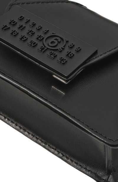 Сумка numbers MM6 черного цвета по цене 65800 руб., арт. SB6ZI0009/P6189, фото 3 Сумка numbers MM6, арт. SB6ZI0009/P6189, фото 3