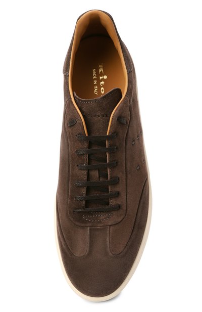 Замшевые кеды KITON коричневого цвета по цене 126500 руб., арт. USSA415N0127912, фото 5 Замшевые кеды KITON, арт. USSA415N0127912, фото 5