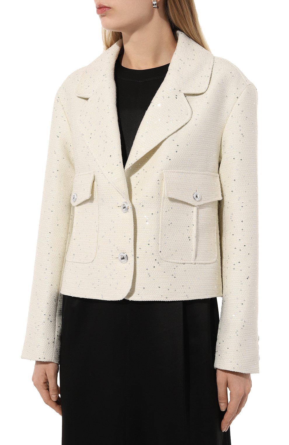 Твидовый жакет с отделкой пайетками SEVEN LAB, арт. SJT.42.103.473, фото 3