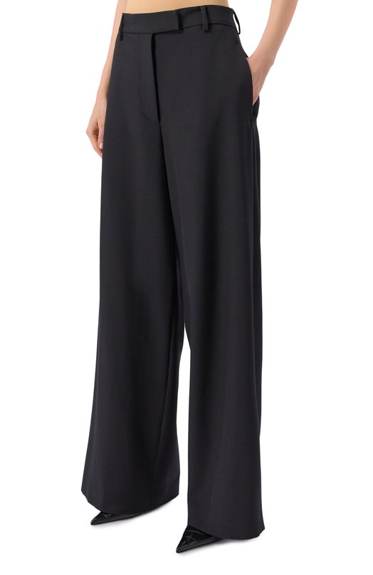 Шерстяные брюки Dries Van Noten 010946/2249 Чёрный  010946/2249 Фото 3