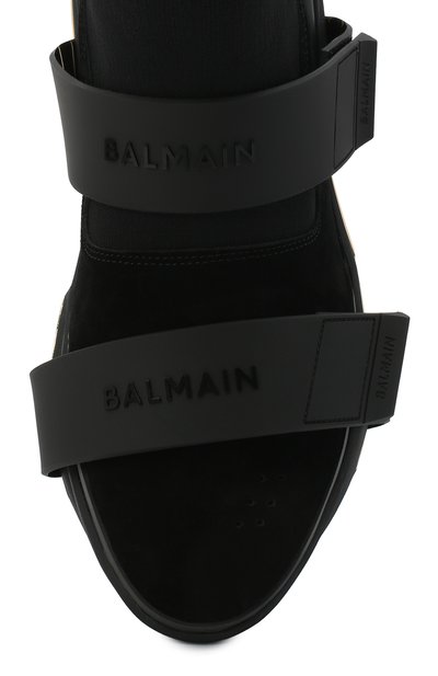 Текстильные кроссовки b-bold BALMAIN черного цвета по цене 94350 руб., арт. VM1C229/TKSE, фото 5 Текстильные кроссовки b-bold BALMAIN, арт. VM1C229/TKSE, фото 5