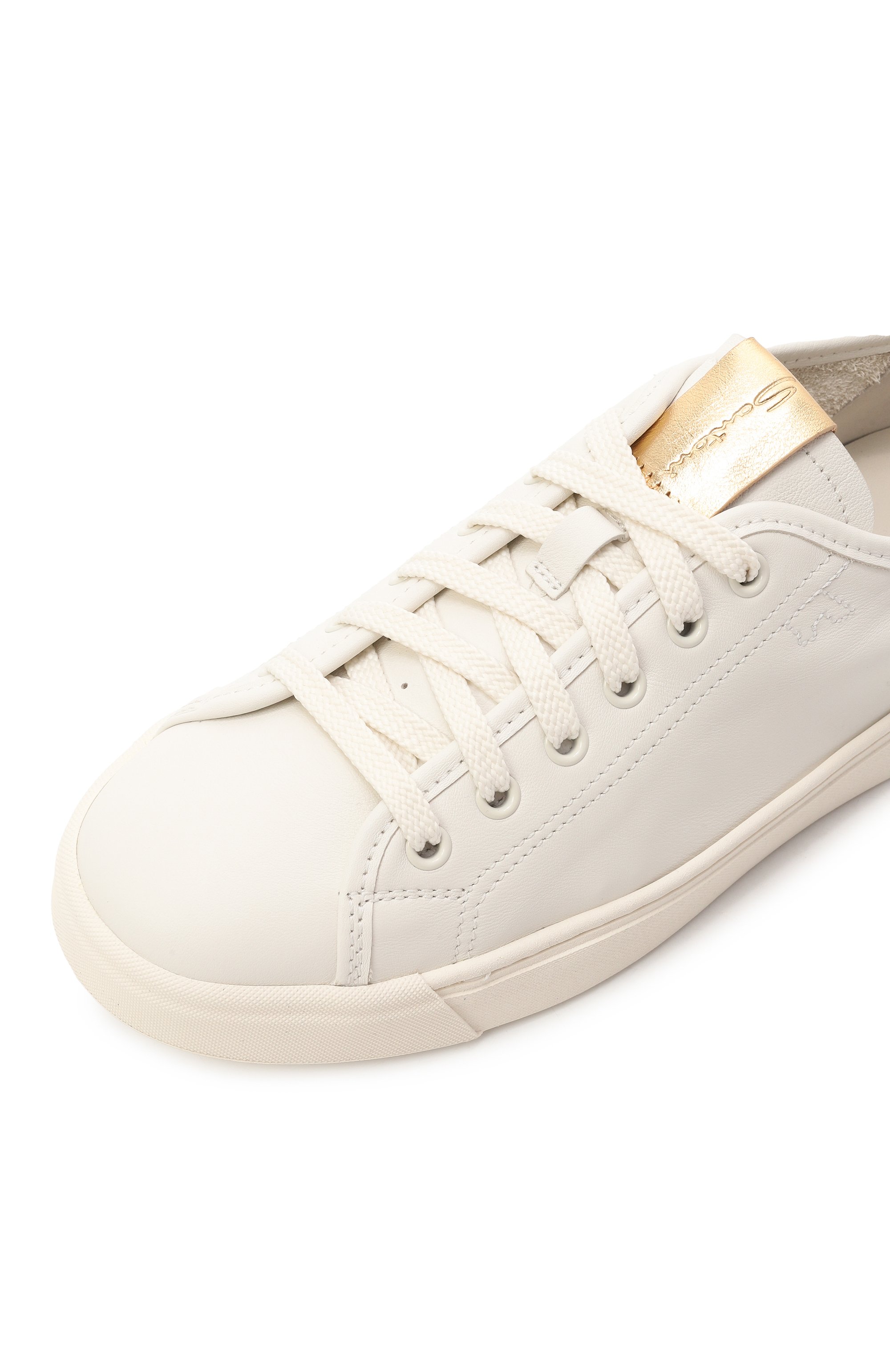 Кожаные кеды SANTONI, арт. WBGG61351PNNCISR, фото 7