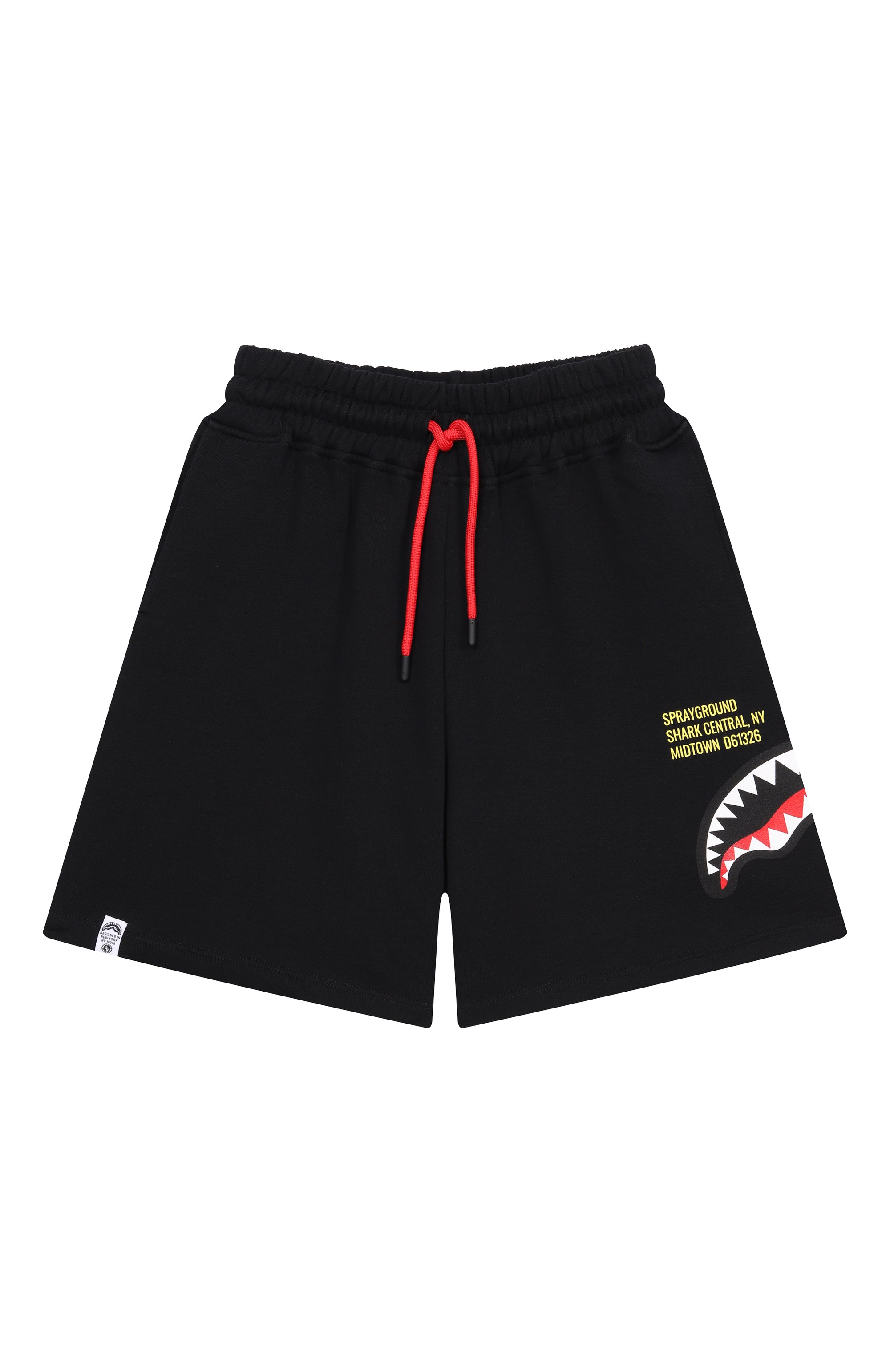 Хлопковые шорты SPRAYGROUND черного цвета по цене 13350 руб., арт. SPY1388EBLK, фото 1 Хлопковые шорты SPRAYGROUND, арт. SPY1388EBLK, фото 1