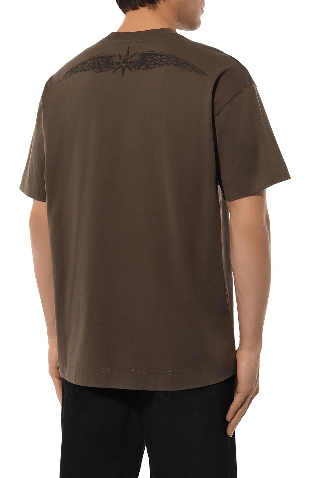 Хлопковая футболка GIVENCHY, арт. BM71JA3YN1, фото 4