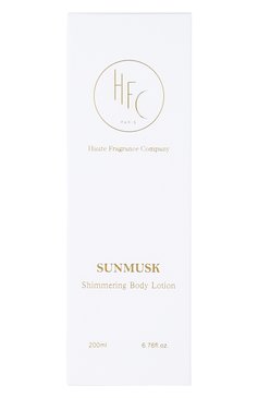 Парфюмированный лосьон для тела с эффектом сияния sunmusk (200ml) HFC бесцветного цвета, арт. 3760354920610 | Фото 3 (Региональные ограничения белый список (Axapta Mercury): Не проставлено; Тип продукта: Лосьоны; Назначение: Для тела; Нос: Не проставлено; Косметика кросс-кт: Уход У)