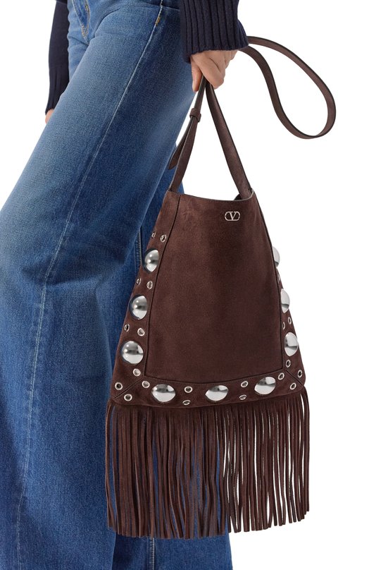 Сумка Nellcôte Valentino 7W2B0R33/JET Коричневый  7W2B0R33/JET Фото 2