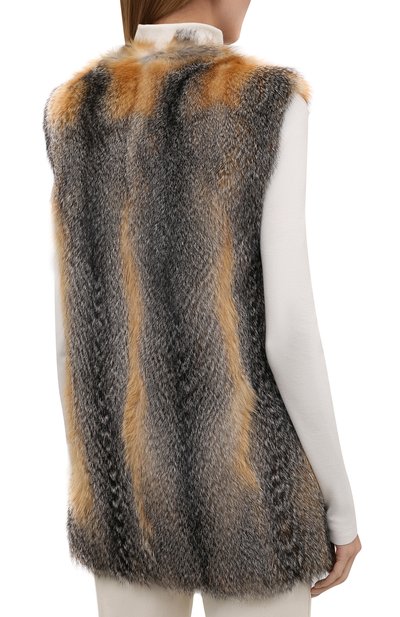 Жилет из меха лисицы SAINT LAURENT, арт. 664278/Y7RG2, фото 4