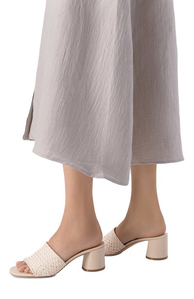 Кожаные мюли cleo 50 CASADEI, арт. 1M551B0501/SUNCT, фото 2