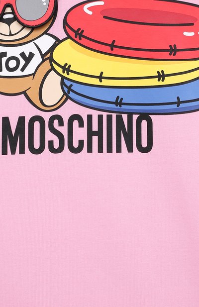Хлопковое платье MOSCHINO, арт. HDV0BG/LBA10/4A-8A, фото 3