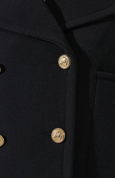 Шерстяное пальто VALENTINO темно-синего цвета по цене 333000 руб., арт. RB3CJ0U54G8, фото 5 Шерстяное пальто VALENTINO, арт. RB3CJ0U54G8, фото 5