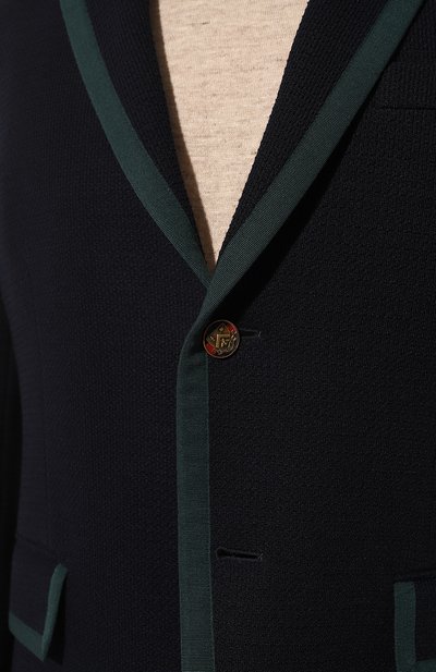 Хлопковый пиджак GUCCI, арт. 502525 Z430F, фото 5