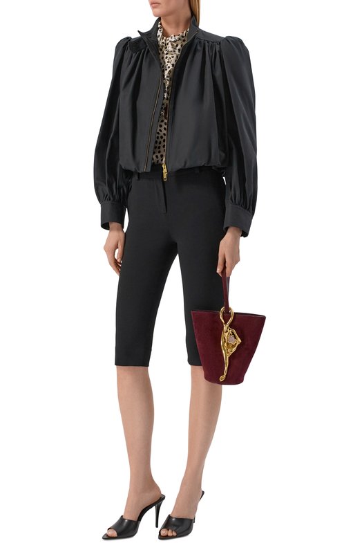 Хлопковая куртка Chloé CH26SVE20140 Чёрный  CH26SVE20140 Фото 2