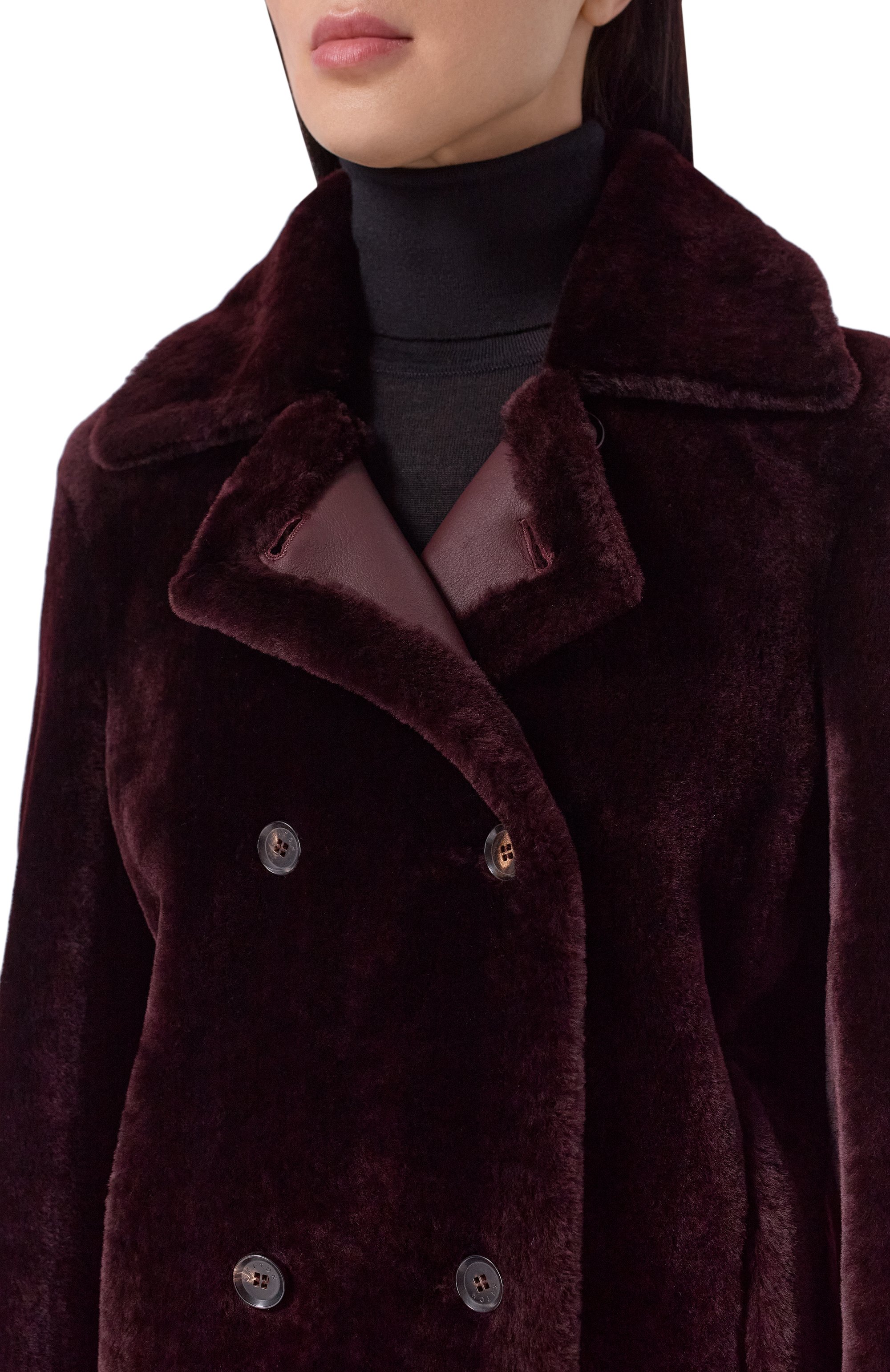 Двусторонняя дубленка KITON бордового цвета по цене 877000 руб., арт. D62571K0551L, фото 5 Двусторонняя дубленка KITON, арт. D62571K0551L, фото 5